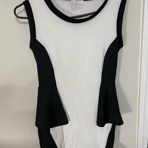 Chic Black and White Dress